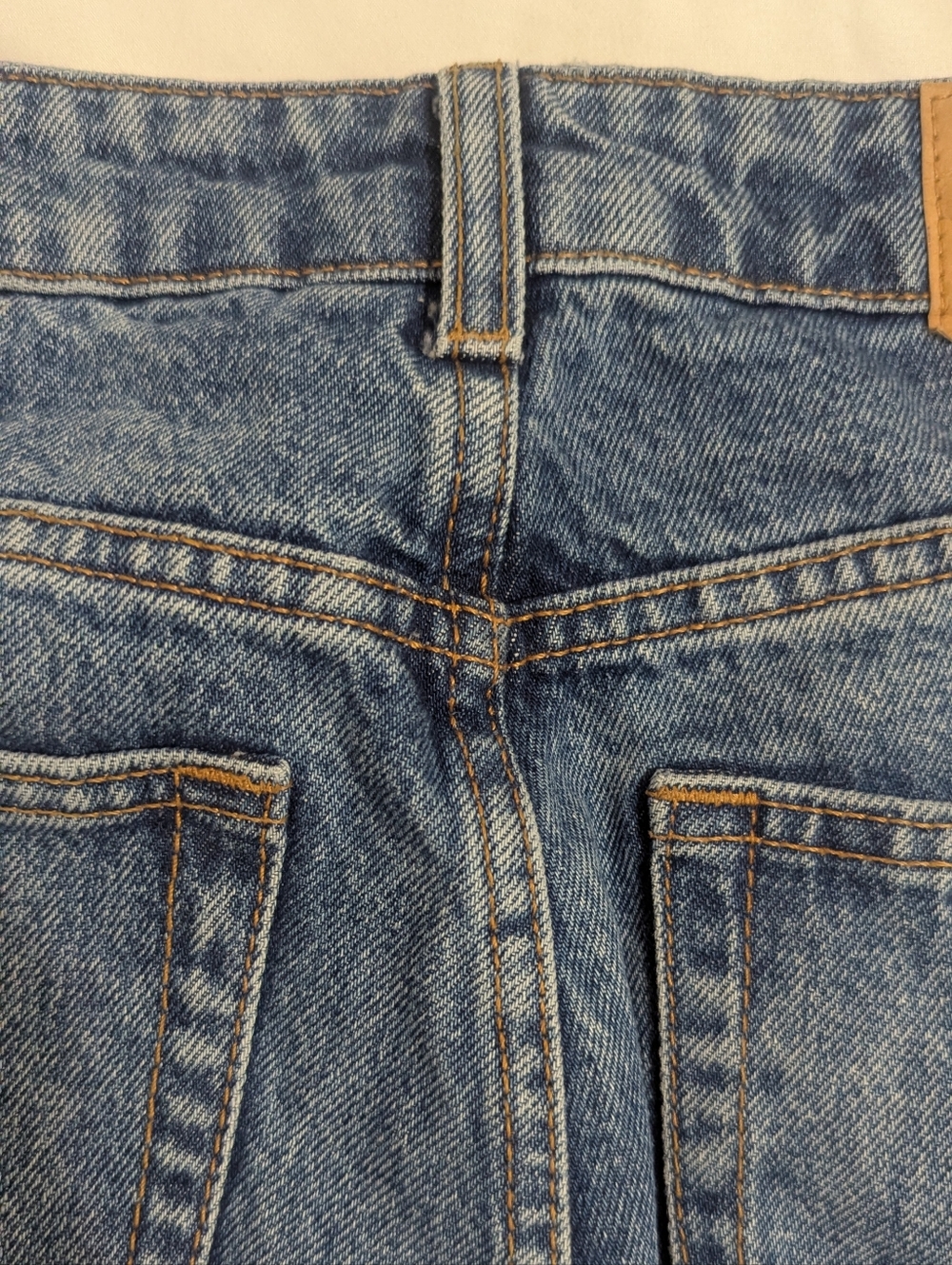 WEEKDAY ROWE SUPER HIGH WAISTED REGULAR STRAIGHT LEG JEANS, Color Blue Size 27 - Picture 12 of 12